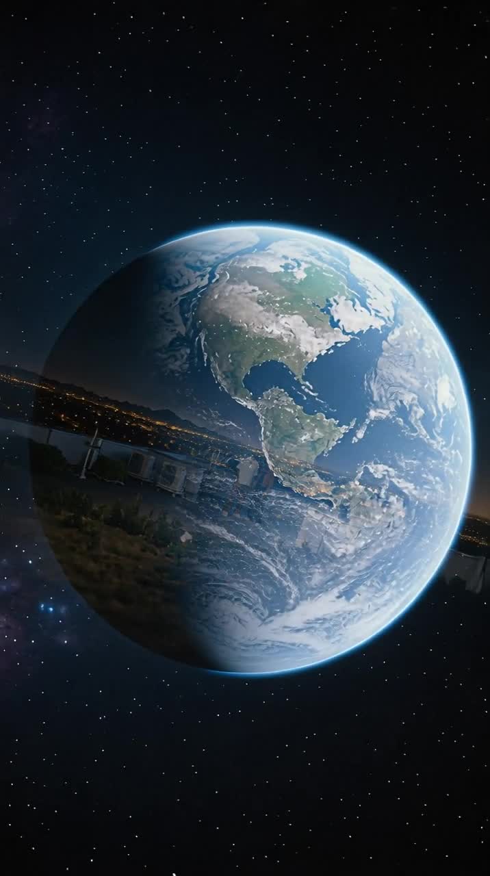 Earth Zoom Out fictional example