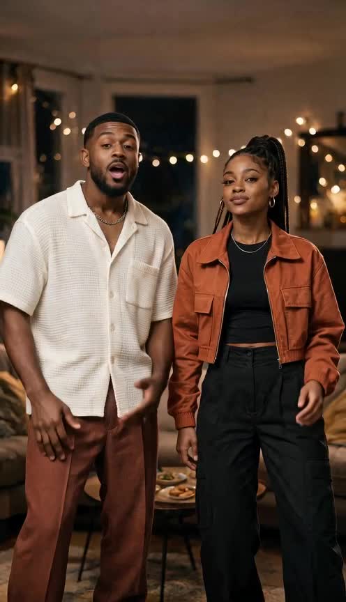 House Party sample with two fictional adults